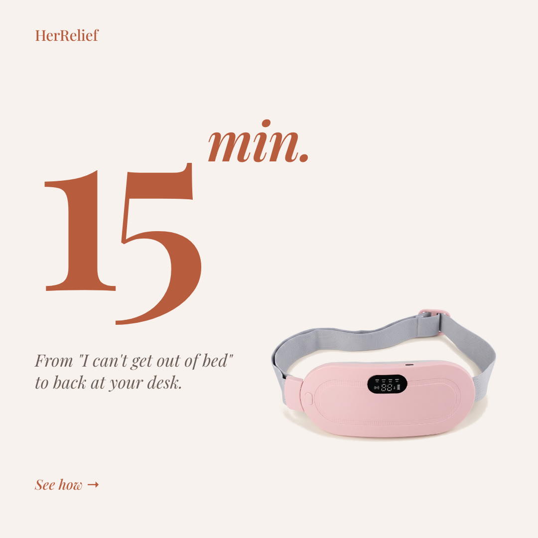 15 minutes — HerRelief stat