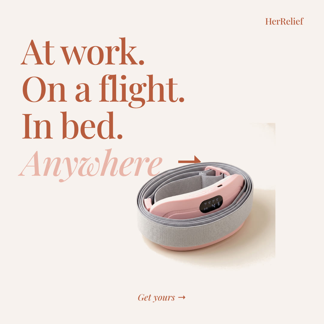 HerRelief fits anywhere